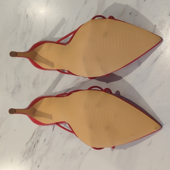 SOLD! RED heel size 7.5 - Picture 2 of 6
